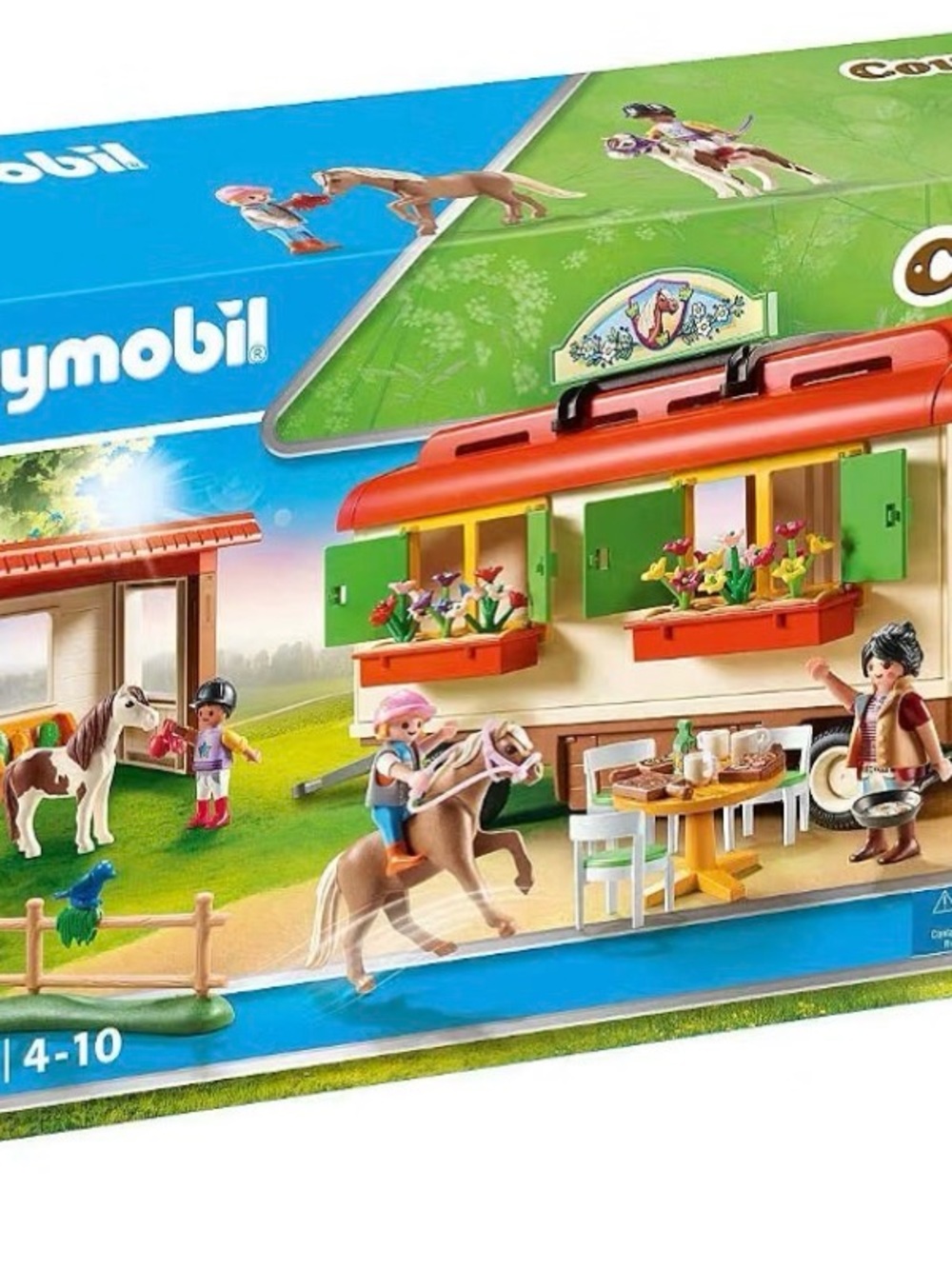 NWT Playmobil Pony Shelter with Mobile Home